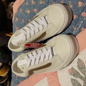 Vans OG Style 36 Lx in Leather Butternut/True White Brand New